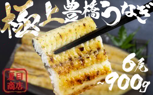極上 豊橋うなぎ 白焼 6尾 900g 夏目商店愛知県豊橋市35000魚介・海産物うなぎ