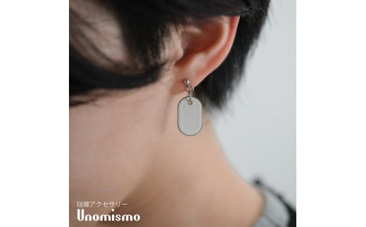 【Unomismo】琺瑯アクセサリー「BP1(ボールピアス20)」 ホワイト愛知県春日井市18000衣類・装飾品・工芸品アクセサリー