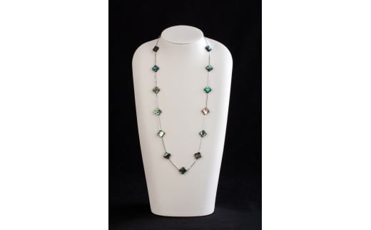 O-36アワビ貝ネックレス幸運のお守り。三重県鳥羽市53000衣類・装飾品・工芸品アクセサリー