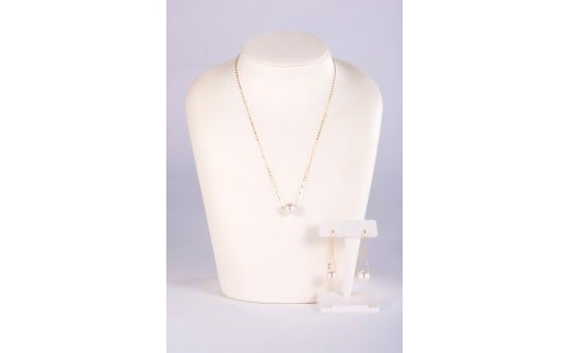 W-10あこや真珠ペンダント・ピアスセット三重県鳥羽市200000衣類・装飾品・工芸品アクセサリー