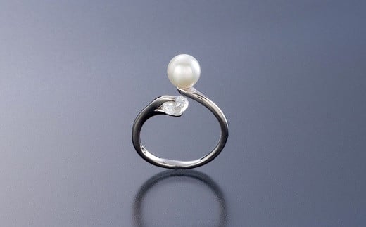 J-76あこや真珠フリーサイズリング三重県鳥羽市20000衣類・装飾品・工芸品アクセサリー