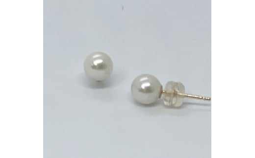 15-05三重県産あこや真珠6.0mm真珠 K18ピアス三重県鳥羽市26000衣類・装飾品・工芸品アクセサリー