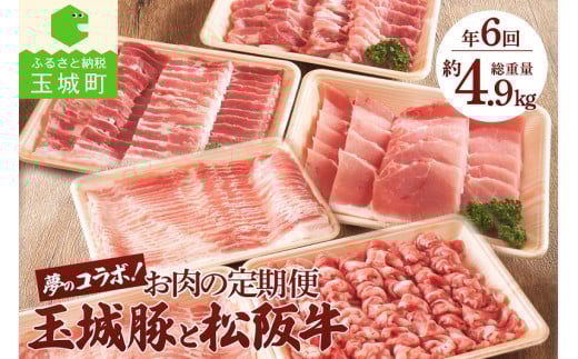 お肉の定期便 玉城豚と松阪肉の夢のコラボ!三重県玉城町121000肉豚肉