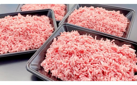 (冷凍) 【受付時期・発送時期限定】 定期便 松阪牛入り 合挽ミンチ 400g×4 月1回 合計6回発送 b-95 / 瀬古食品 ふるさと納税 牛肉 松阪肉 名産 ブランド 霜ふり本舗 三重県 大紀町三重県大