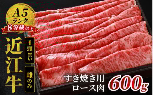 近江牛「かど萬」すき焼き用ロース肉 約600g滋賀県大津市50000肉牛肉