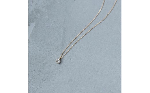 【K18イエローゴールド ダイヤモンドネックレス】0.1ct 気品あふれる6本たてづめデザイン 長さ40cm  SN1003-K18 / 金 ゴールド ダイヤ ジュエリー アクセサリー ギフト プレゼント レディース シン