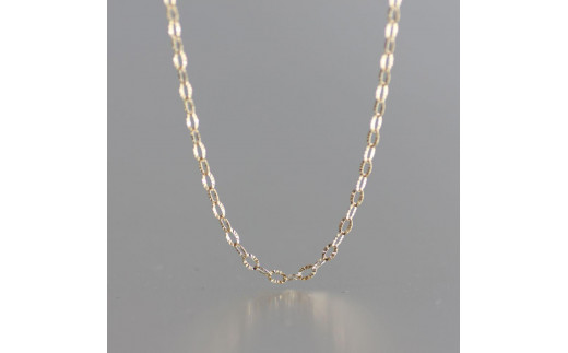 【K10イエローゴールド チェーンネックレス】キュートなペダルSチェーン 可憐なデコルテラインの演出 長さ40cm SN1006-K10 / 金 ゴールド ジュエリー アクセサリー ギフト プレゼント レディー
