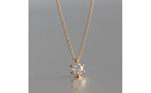 K18ゴールド【ラボグロウンダイヤモンドネックレス】0.2ct 6本たてづめデザイン 長さ40cm LAB-K18-001滋賀県大津市200000衣類・装飾品・工芸品アクセサリー