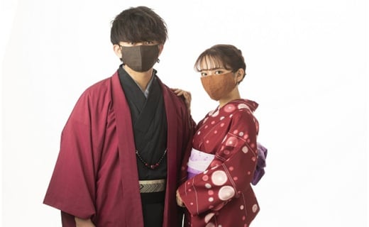 <京もの屋SEKIROKU> 京MASK《マスク 布 和服 柿渋染め》/柿渋(茶)色京都府亀岡市10000衣類・装飾品・工芸品その他 装飾品・工芸品