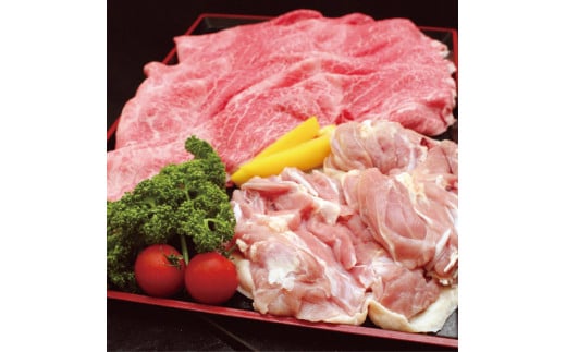 京丹波特選姫牛・地鶏 すき焼き セット京都府亀岡市21000肉牛肉