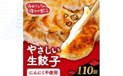 やさしい生餃子 110個 にんにく 不使用 ヘルシー 冷凍 餃子 ぎょうざ 国産野菜 おから 鶏肉 アボカド ヨーグルト 生餃子 ギョウザ ギョーザ 焼き餃子 水餃子 冷凍餃子 惣菜 夜ご飯 おかず 時