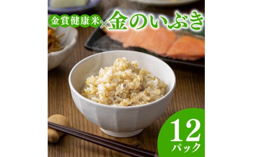ご飯パック 金賞 健康米 金のいぶき  120g×12個入り 国産 レンチン もち麦 軽食 夜食 簡単 白米 麦 食物繊維 ビタミン 御飯 ごはん パック ご飯 パックライス大阪府松原市15000米・パン玄米・雑