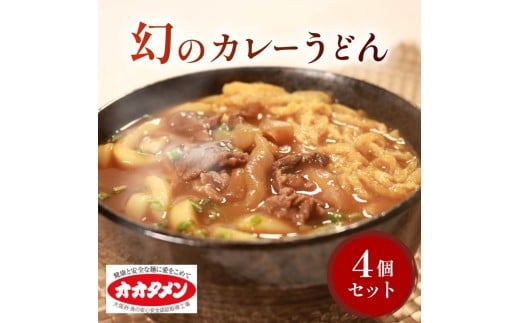 幻のカレーうどん カレーうどん うどん 4食 オオタメン 太田製麺所 製麺所 個包装 簡単調理 冷凍 めん 麺 4人前 できたて こだわり 大阪府 松原市大阪府松原市10000麺うどん