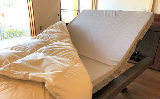 介護サイズの合掛け羽毛ふとん+和晒しガーゼで作ったカバー(グリーン)のセット大阪府柏原市340000雑貨・日用品寝具・タオル