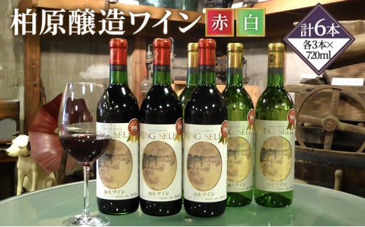 ワイン 柏原醸造ワイン 赤 白 辛口 6本 セット お楽しみ 詰め合わせ 酒 お酒 赤ワイン 白ワイン 国産 アルコール大阪府柏原市40000酒・アルコールワイン