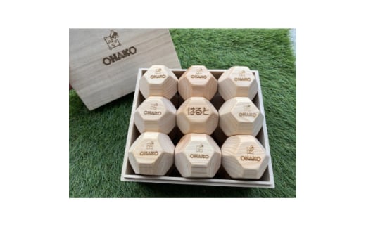 <名入れオーダー>子供の知育と脳の回転トレーニングになる18面体脳トレ積み木ブロック OHAKO!【1561021】大阪府摂津市58000雑貨・日用品おもちゃ・ぬいぐるみ