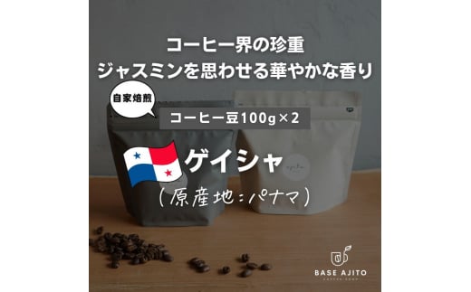 パナマ ゲイシャ 100g×2(粉) 兵庫県 丹波篠山市 コーヒー 珈琲 カフェ好き 珈琲好き 自家焙煎 香り高い兵庫県丹波篠山市53000お茶・飲料コーヒー・紅茶