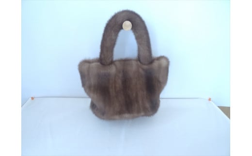 ミンクリアルファーBag:配送情報備考 パステル(茶)兵庫県丹波市40000衣類・装飾品・工芸品鞄・バッグ