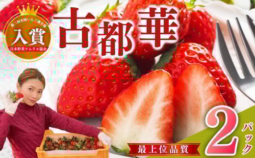 最上位品質 苺の神髄 大和なでし苺 古都華 約 270g × 2パック ( 1箱 ) |  奈良県西吉野産 フルーツ くだもの 果物 いちご イチゴ 大和なでし苺 ことか コトカ 古都華 奈良県 五條市 ブランド