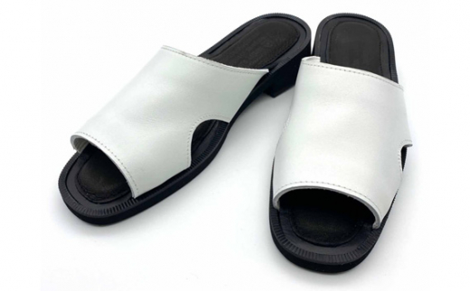 WRAP SANDALS ホワイト×ブラック×ブラック 24cm / マルサンフットウェアー サンダル レザー 軽量 奈良県 御所市奈良県御所市69000衣類・装飾品・工芸品靴・履物