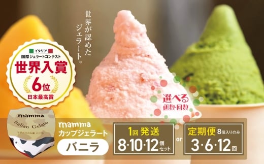 mammaカップジェラート バニラ 8個セット | アイス クリーム ジェラート お菓子 おやつ バニラ ヘルシー アイスクリーム 奈良県 平群町奈良県平群町15000菓子・スイーツアイス・ジェラート