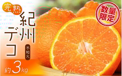 果肉プリプリ♪ 完熟紀州デコ(不知火) 約3kg <2026年2月下旬頃〜2026年3月中旬頃発送> 不知火 みかん ミカン 柑橘 果物 フルーツ【uot706A】和歌山県新宮市13000果物・フルーツみかん・柑橘類