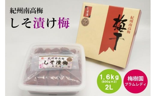 【特選】しそ漬け梅 1.6kg 2L(800g×2個) baijuen016B和歌山県みなべ町24000鍋セット・総菜・加工食品漬物・梅干・キムチ