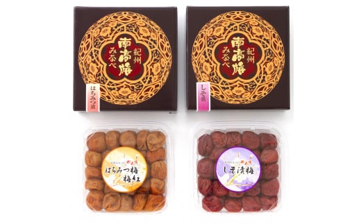 紀州みなべの南高梅 しそ漬・はちみつ梅 各400g セット yplu019A和歌山県みなべ町12000鍋セット・総菜・加工食品漬物・梅干・キムチ
