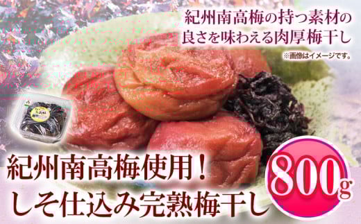 紀州南高梅使用 しそ仕込み完熟梅干し800g 厳選館 《90日以内に出荷予定(土日祝除く)》 和歌山県 日高川町 紀州南高梅 梅干し しそ仕込み和歌山県日高川町14000鍋セット・総菜・加工食品