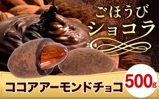 チョコ チョコレート ココア アーモンドチョコ 500g《30日以内に出荷予定(土日祝除く)》和歌山県 日高川町  スイーツ デザート お菓子 おやつ チョコ アーモンド アーモンドチョコ ココア和