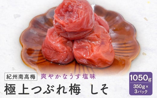 紀州南高梅 極上つぶれ梅 しそ(350g×3個) 塩分約7%和歌山県白浜町10000鍋セット・総菜・加工食品漬物・梅干・キムチ