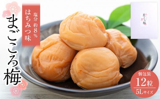 まごころ梅 はちみつ味 5Lサイズ 380g 個包装和歌山県白浜町10000鍋セット・総菜・加工食品漬物・梅干・キムチ
