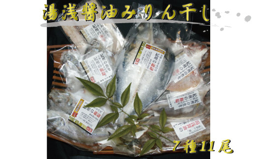 湯浅醤油みりん干し7品種11尾入りの詰め合わせ【tec202】和歌山県太地町16000魚介・海産物干物