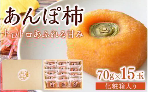 あんぽ柿 和歌山県産 70g×15玉 化粧箱入り / 柿 かき デザート おやつ 和菓子 菓子 お菓子 和歌山産 和歌山県産【kgr017】和歌山県太地町22000果物・フルーツその他 果物・フルーツ