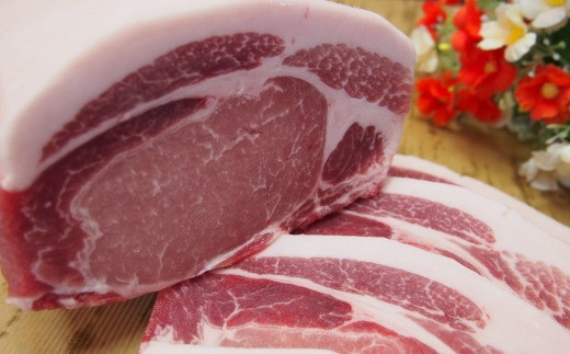 81.奇跡の豚 まるごと1頭分!! I LOVE ポークセット鳥取県若桜町1000000肉豚肉