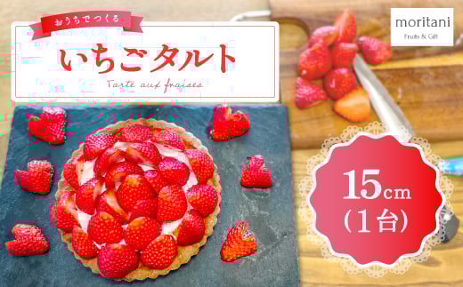 お家で作る いちごタルトキット 15cm(TARTE AUX FRAISES)【いちご 3月発送 先行予約 甘い 果物 フルーツ 苺 あまい イチゴ ストロベリー 人気いちご 美都いちご 菓子 スイーツ お菓子作り 手作り
