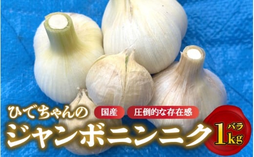 【先行予約】ひでちゃんのジャンボニンニク(バラ)1kg島根県邑南町10000野菜・きのこその他 野菜