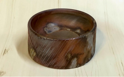 明光窯 ペットディッシュー 斜め線(備前焼)岡山県赤磐市20000衣類・装飾品・工芸品その他 装飾品・工芸品