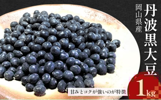 岡山県産 丹波黒大豆 1kg 黒大豆 岡山 赤磐市岡山県赤磐市12000野菜・きのこ豆類
