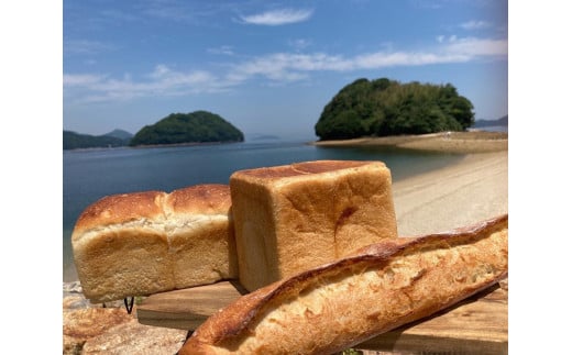 地産地消!瀬戸内のハワイ 周防大島産天然酵母パンセット山口県周防大島町11000米・パンパン