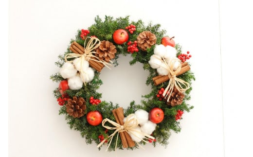 クリスマスリース・レギュラー【クリスマス限定!申込は11月30日まで】徳島県鳴門市26000衣類・装飾品・工芸品その他 装飾品・工芸品