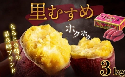 なると金時 ( 里むすめ ) 3kg |さつまいも 鳴門金時 熟成 国産 スイーツ 焼き芋 焼芋 焼いも 干し芋 ギフト 贈り物 お土産 サツマイモ 里娘徳島県鳴門市11000野菜・きのこじゃがいも・イモ類