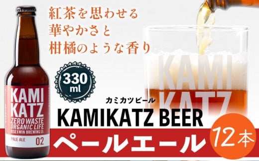 KAMIKATZ PALE ALE 12本 RISE&WIN 《30日以内に出荷予定(土日祝除く)》 | クラフトビール ビール 酒 お酒 地ビール KAMIKATZ BEER 上勝ビール カミカツビール プレゼント ギフト 株式会社スペック 徳島