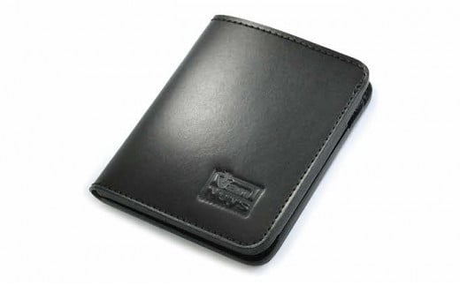 キャッシュレス時代の胸ポケットに入る薄型コンパクトウォレット(マネークリップ機能付き) ブラック徳島県松茂町38000衣類・装飾品・工芸品財布