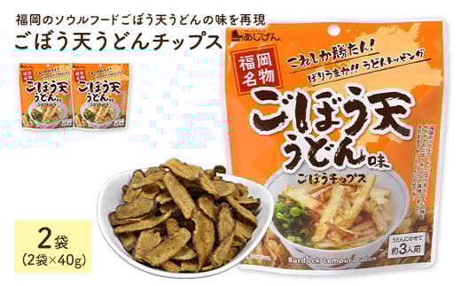 <容量が選べる> ごぼう天うどんチップス (2袋×40g) 【man311】【味源】香川県まんのう町4000菓子・スイーツ煎餅・おかき