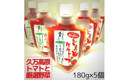 赤の元気「トマトケチャップ」5個セット 無添加◆|完熟トマト 詰め合わせ 個包装 トマト とまと ケチャップ トマトケチャップ アレンジ アレンジ料理 万能 保存料不使用 完熟トマト 完熟
