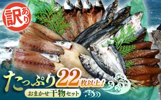 【訳あり】おまかせ干物セット たっぷり22枚以上! / 訳あり 訳アリ ワケあり 干物 ひもの 不揃い 規格外 コスパ あじ アジ 鯵 さば サバ 鯖 かます カマス おまかせ 大容量 小分け 個包装 詰