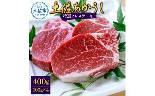 土佐和牛特選ヒレ肉400g 特製ソース2種付【ステーキ用】高知県土佐市54000肉牛肉