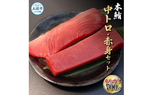 本鮪 中トロ500g・赤身200g 合せて700g 赤身と中トロのセット高知県土佐市35000魚介・海産物鮮魚