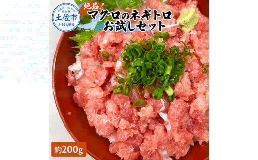 絶品!マグロのネギトロお試しセット 約200g 約1~2人前 薬味・しょうゆ付き まぐろ 鮪 ねぎとろ 魚介 海鮮 海鮮丼 お寿司 おかず おつまみ 惣菜 ご自宅用高知県土佐市10000魚介・海産物鮮魚